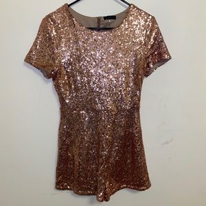 Chic Sequin Party Romper